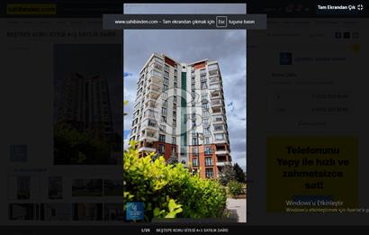 BEŞTEPE KORU SİTESİ 4+1 SATILIK DAİRE