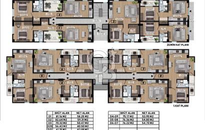 CB AKADEMİ YEŞİLOVA 1+1 PROJEDEN SATILIK DAİRE