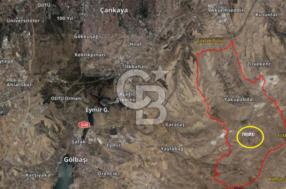 ELMADAĞ KAYAK MERKEZİ ETEKLERİNDE/YAKUPABDAL MH/YATIRIMLIK 1375 M2 FIRSAT TARLA