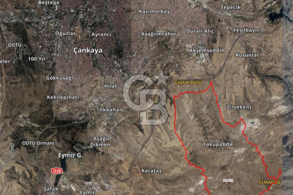 ELMADAĞ KAYAK MERKEZİ ETEKLERİNDE/YAKUPABDAL MH/YATIRIMLIK 1375 M2 FIRSAT TARLA