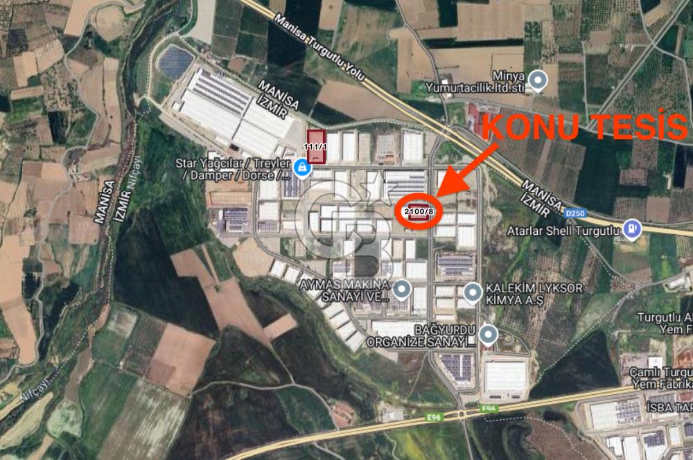 İzmir, Kemalpaşa, Halilbeyli, BAYOSB - Bağyurdu OSB, Kiralık 3.605 m2 Fabrika ve 5.000 m2 Arsa