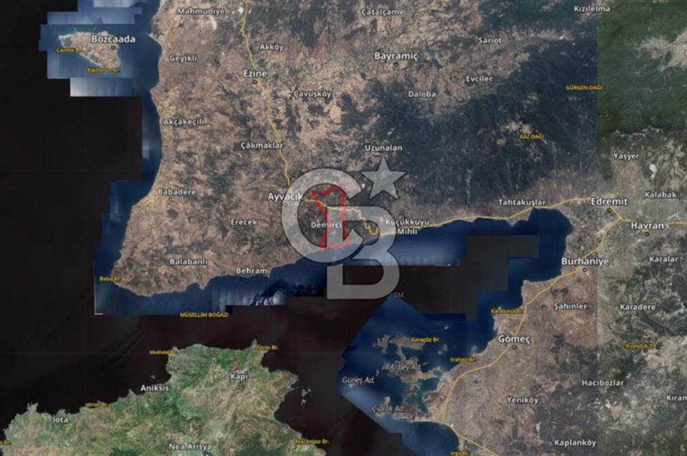 Çanakkale Ayvacık Ahmetçe Köyüne Yakın Satılık Zeytinlik