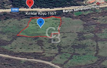 SATILIK Safranbolu Kırıklar Köyü, Bartın Yolu Üzeri Bahçe/Tarla