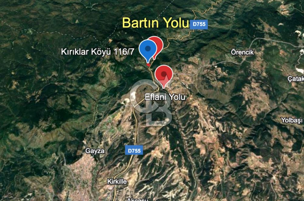 SATILIK Safranbolu Kırıklar Köyü, Bartın Yolu Üzeri Bahçe/Tarla