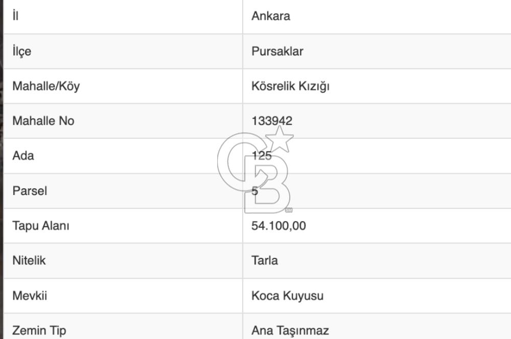PURSAKLAR KÖSRELİK KIZIĞI KOOPERATİF HİSSESİ SATILIK