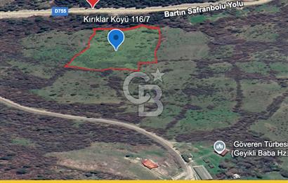 SATILIK Safranbolu Kırıklar Köyü, Bartın Yolu Üzeri Bahçe/Tarla