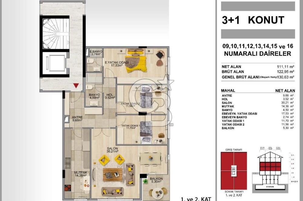 ÜSKÜDAR BURHANİYE'DE SATILIK 3+1 KISMI DENİZ VE BOĞAZ MANZARALI DAİRE