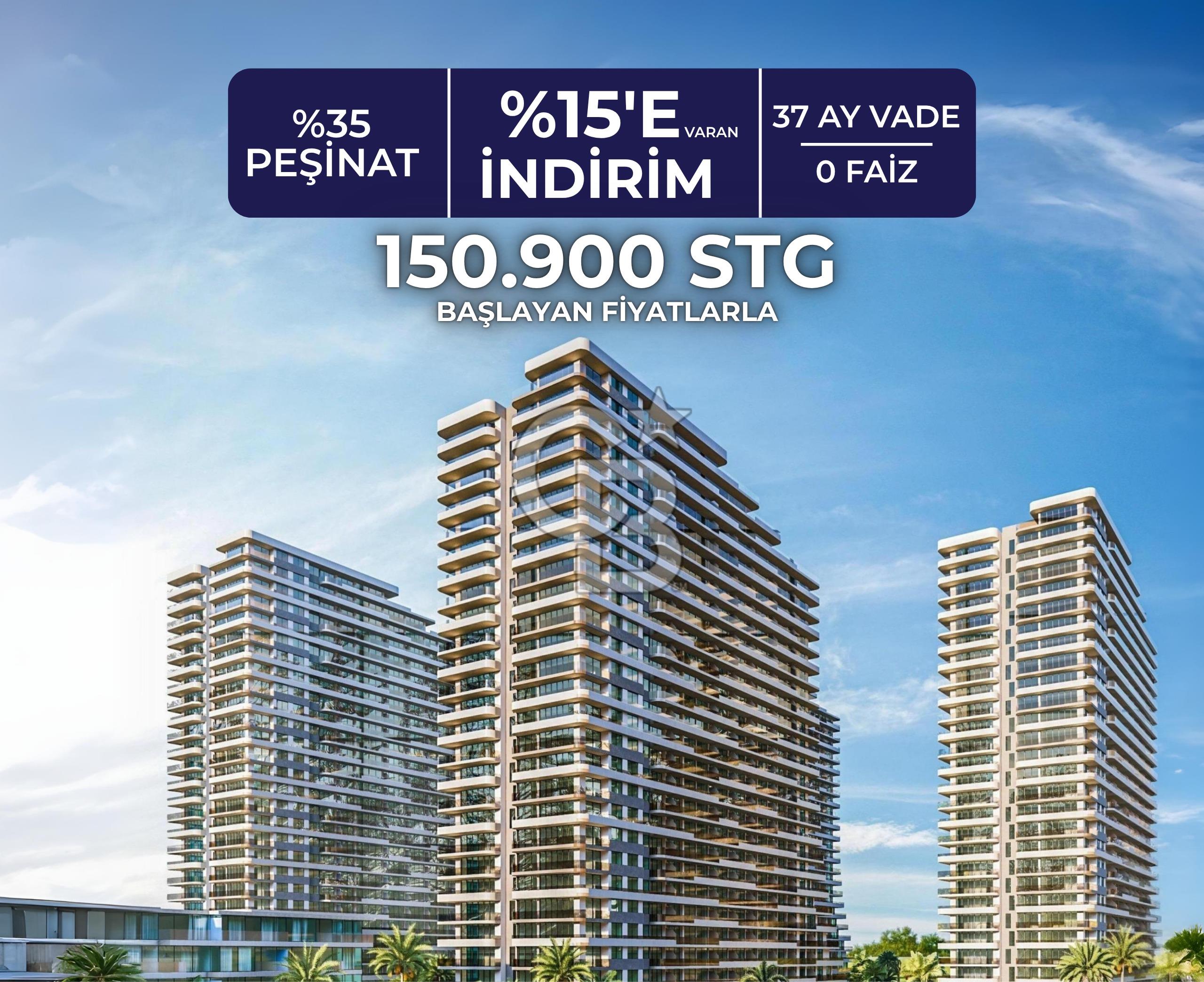 KKTC İskele Long Beach Otel & Casinolu Lüks 1+1 Daireler