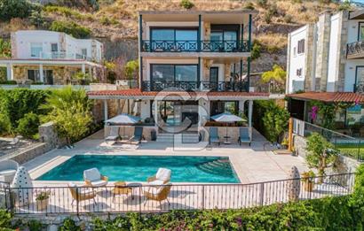 CB CLASS BODRUM GÜNDOĞAN KENDİ SAHİLİ OLAN SATILIK VİLLA