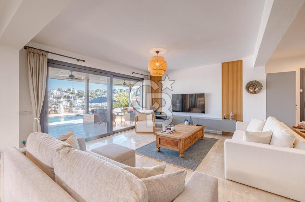 CB CLASS BODRUM GÜNDOĞAN KENDİ SAHİLİ OLAN SATILIK VİLLA