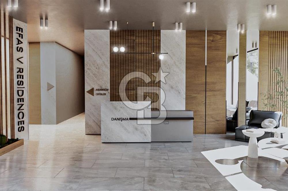 ESKİŞEHİR YOLUNA CEPHE SATILIK  KONSEPT 1+1 EFAS V RESIDENCE