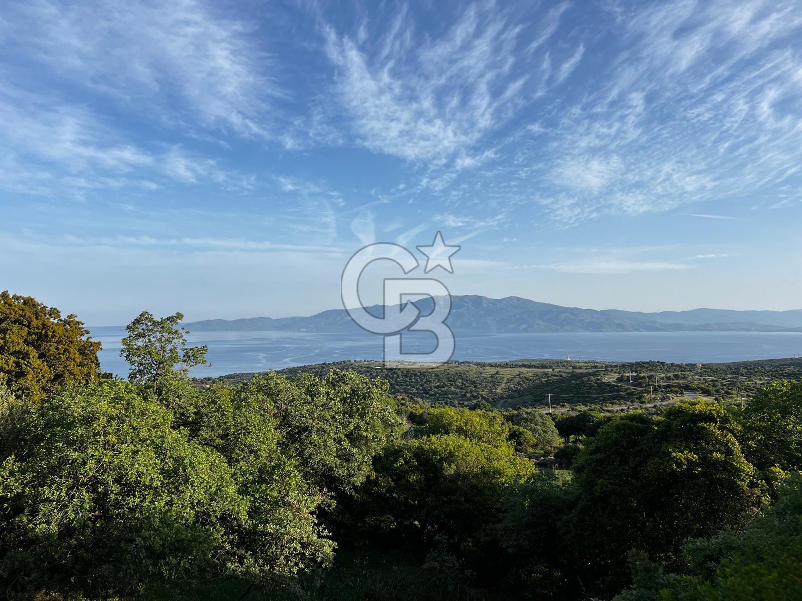 ÇANAKKALE BEKTAŞ KÖYÜNDE KAPANMAZ MİDİLLİ MANZARALI TARLA