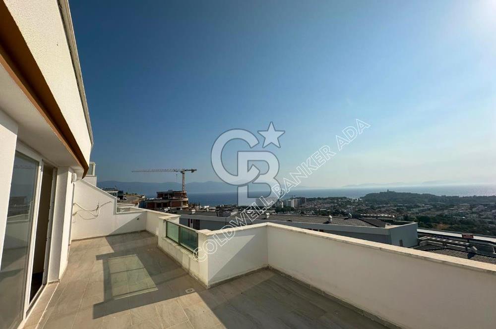 KUŞADASI PANORAMİK DENİZ MANZARALI SİTEDE ÇATI KATI 3+1 DAİRE