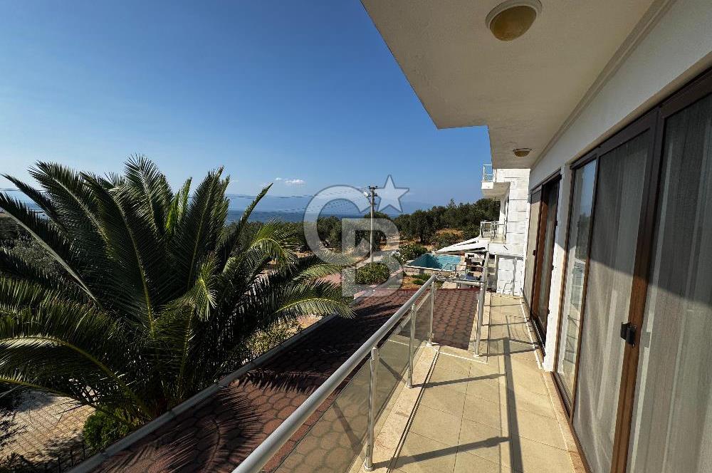 Gömeç Karaağaçta Denize 80 Metre Deniz Manzaralı Villa