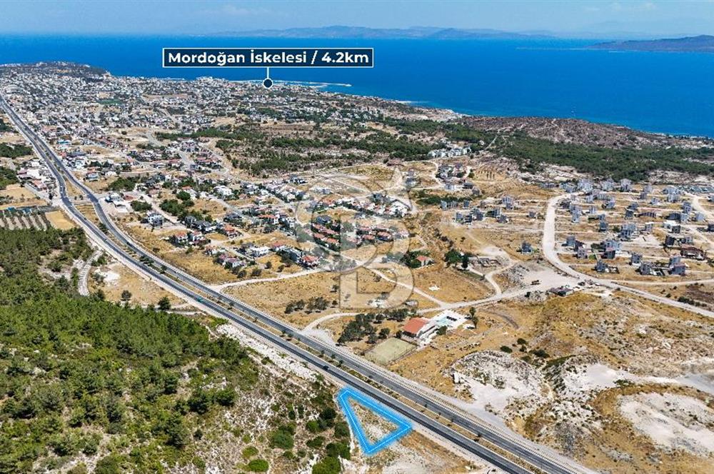 Mordoğan İzmir Caddesi'nde Yola Cepheli Satılık Tarla