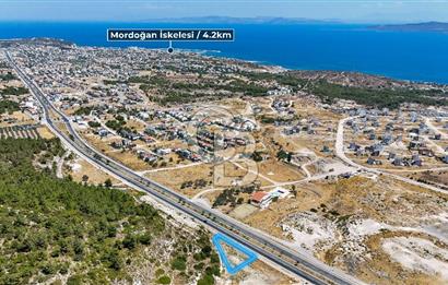 Mordoğan İzmir Caddesi'nde Yola Cepheli Satılık Tarla