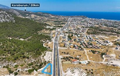 Mordoğan İzmir Caddesi'nde Yola Cepheli Satılık Tarla