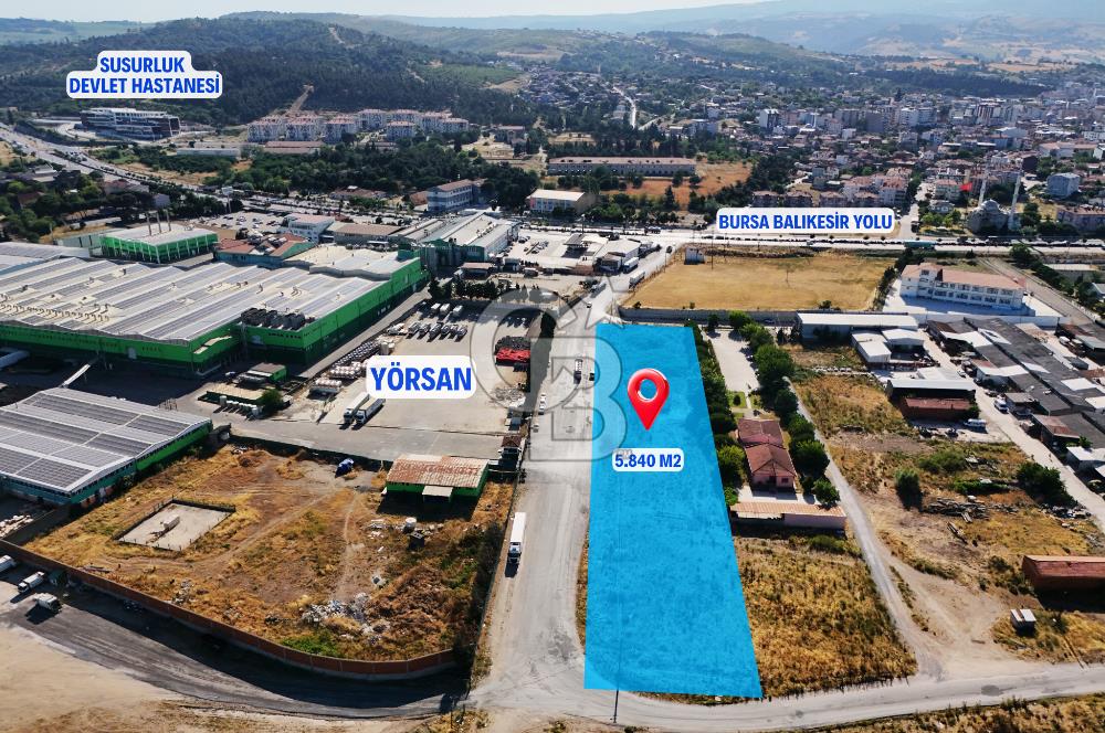 GÜNEY MARMARA NIN EN İYİ KONUMU CADDE ÜZERİ 5840 M2 SATILIK ARSA