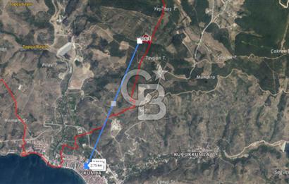 BURSA GEMLİK BÜYÜKKUMLA DA DENİZ GÖREN AVANTAJLI SATILIK TARLA