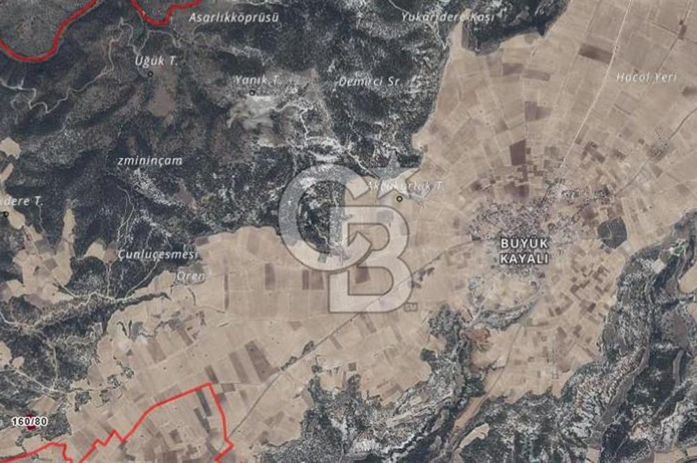 Uşak Büyükkayalı'da 4006 M² Tel Örgü İle Çevrili Satılık Arazi