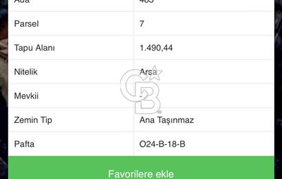 ARSA VASFINDA 1490 M2 ACİL SATILIK!!!