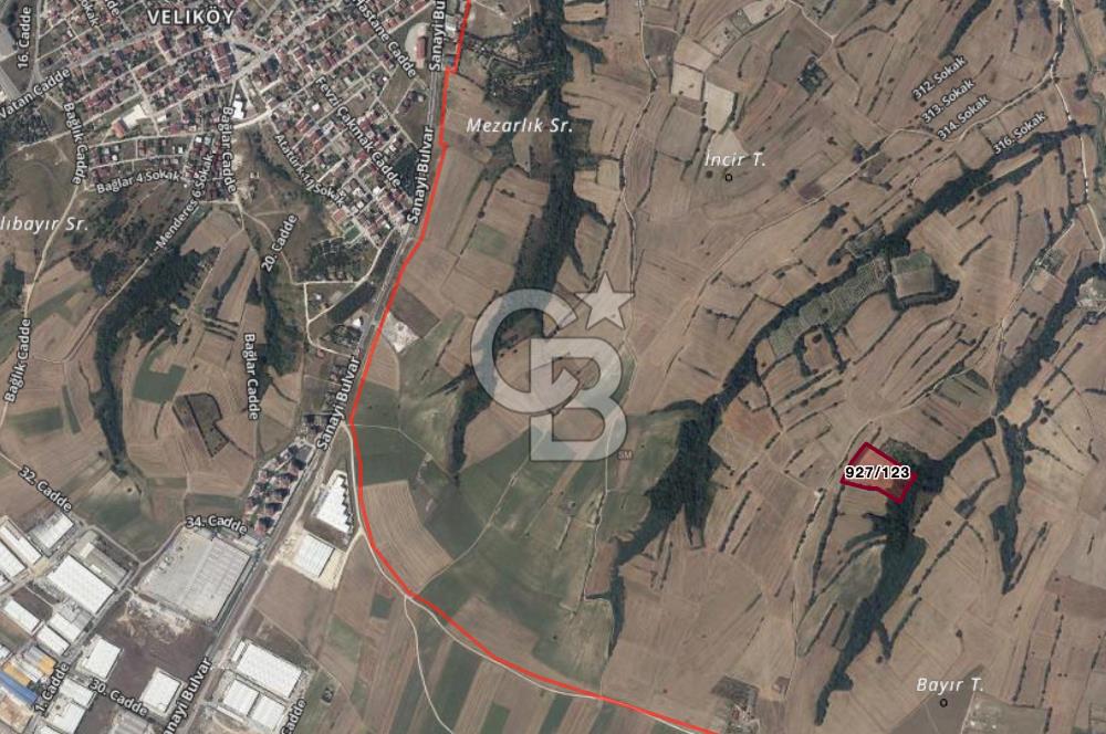 Çerkezköy Kızılpınar'da Müstakil Tapulu Satılık 14.875m2 Fırsat Arazi 