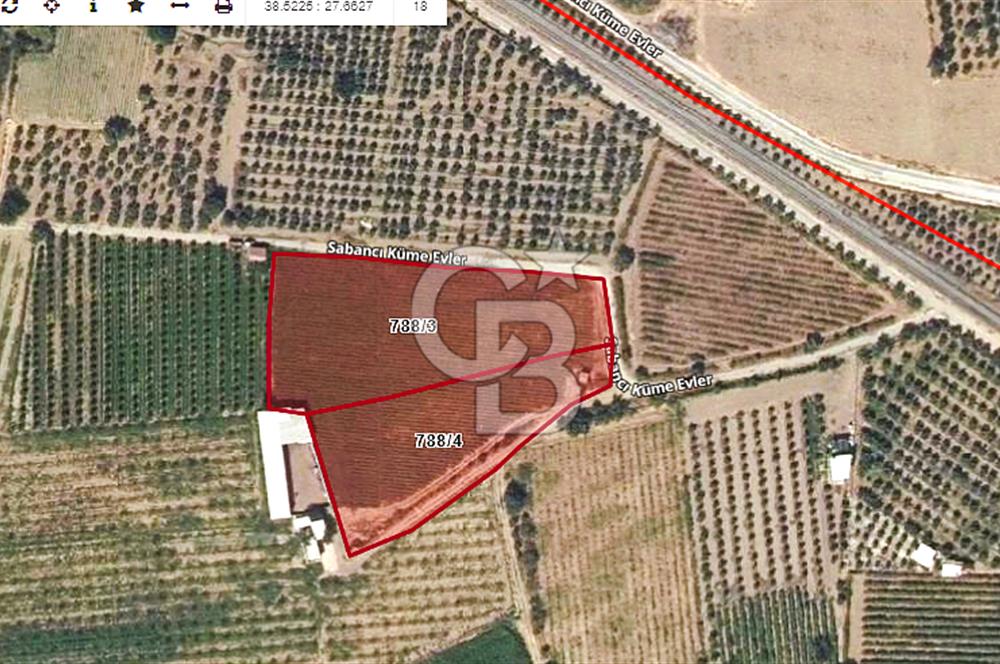 MANİSA TURGUTLU 9.CU MINTIKADA 8.370 M2 SATILIK PARSEL YOL CEPHE