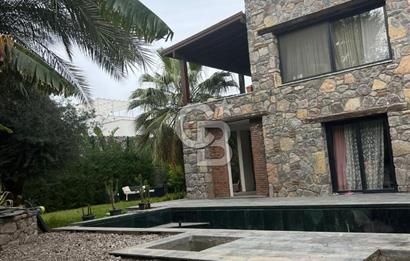 BODRUM GÖLKÖY'DE yıllık kiralık ÖZEL HAVUZLU VE PLAJLI TAŞ VİLLA
