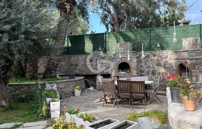 BODRUM GÖLKÖY'DE yıllık kiralık ÖZEL HAVUZLU VE PLAJLI TAŞ VİLLA