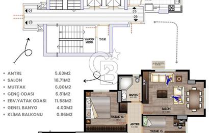 SATILIK 2+1 BOSTANCI ALİ NİHAT TARLAN CADDE CEPHELİ 