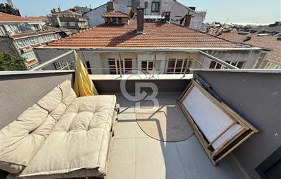 MODA CAFERAĞA'DA YENİ BİNADA DENİZ MANZARALI TERASLI SATILIK 2+1