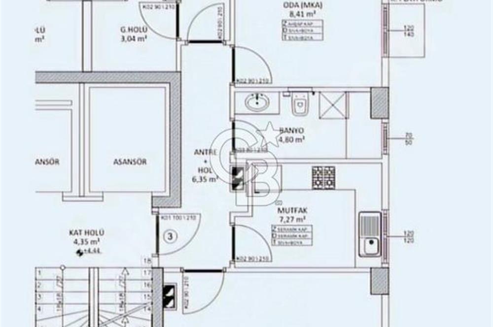 GÖZTEPE DE CADDEYE 2 INCI BİNA 2+1 75 NET DAİRE