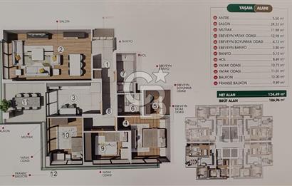 NİLÜFER/İHSANİYE'DE PROJEDEN SIFIR 3+1 SATILIK DAİRE
