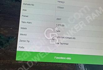 YATIRIMLIK FIRSAT! HARAÇÇI MAHALLESİ'NDE 165 m² ARSA