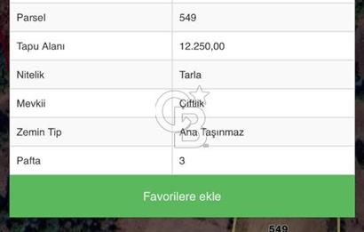 ÇANAKKALE YENİCE ARAOVACIK' DA SATILIK TARLA
