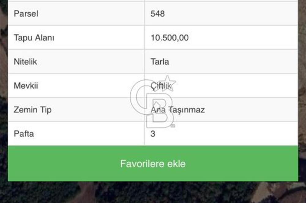 ÇANAKKALE YENİCE ARAOVACIK' DA SATILIK TARLA