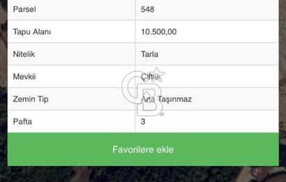 ÇANAKKALE YENİCE ARAOVACIK' DA SATILIK TARLA