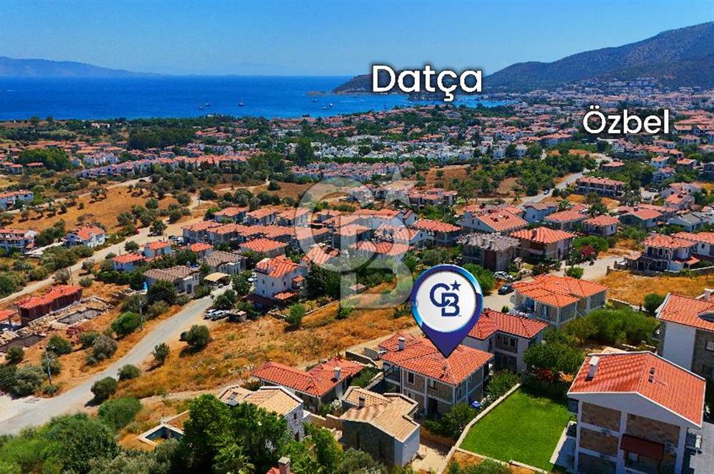 Datça Burgaz'da Panoramik Deniz Manzaralı 2+1 Orta Kat Daire
