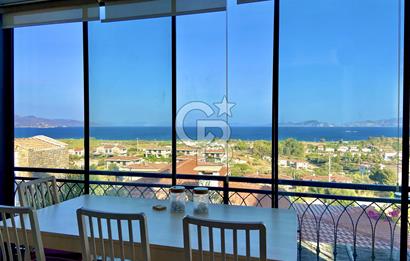 Datça Burgaz'da Panoramik Deniz Manzaralı 2+1 Orta Kat Daire