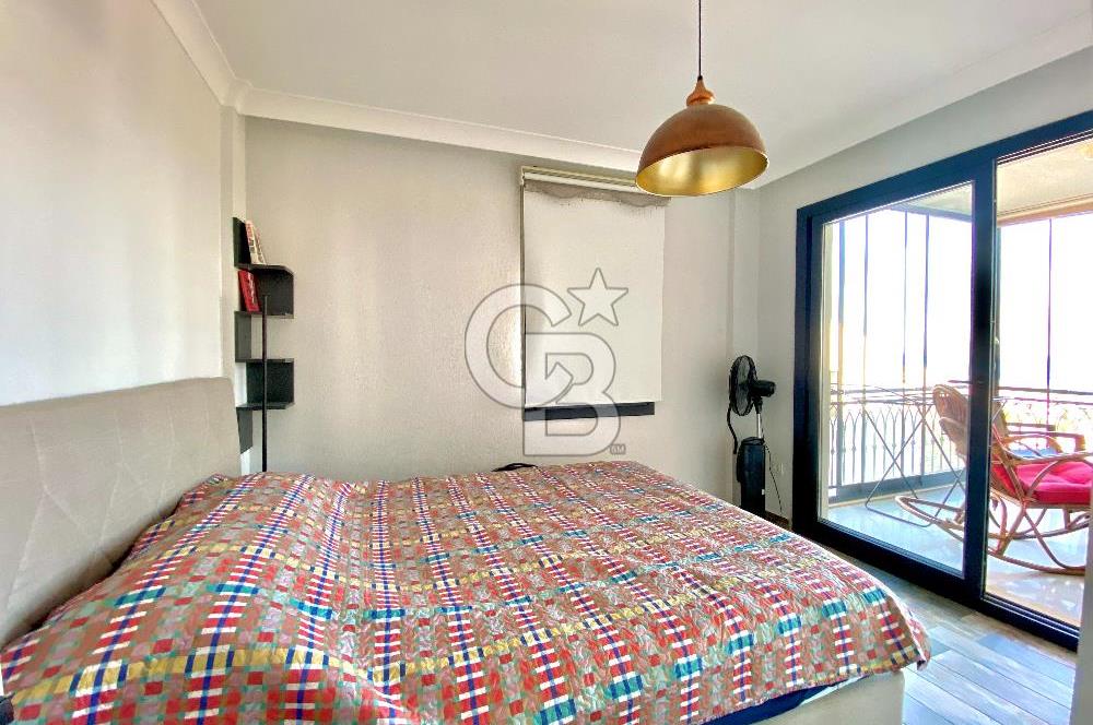 Datça Burgaz'da Panoramik Deniz Manzaralı 2+1 Orta Kat Daire