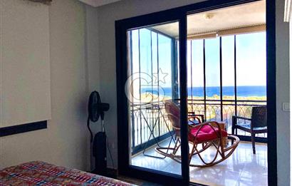 Datça Burgaz'da Panoramik Deniz Manzaralı 2+1 Orta Kat Daire