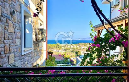 Datça Burgaz'da Panoramik Deniz Manzaralı 2+1 Orta Kat Daire