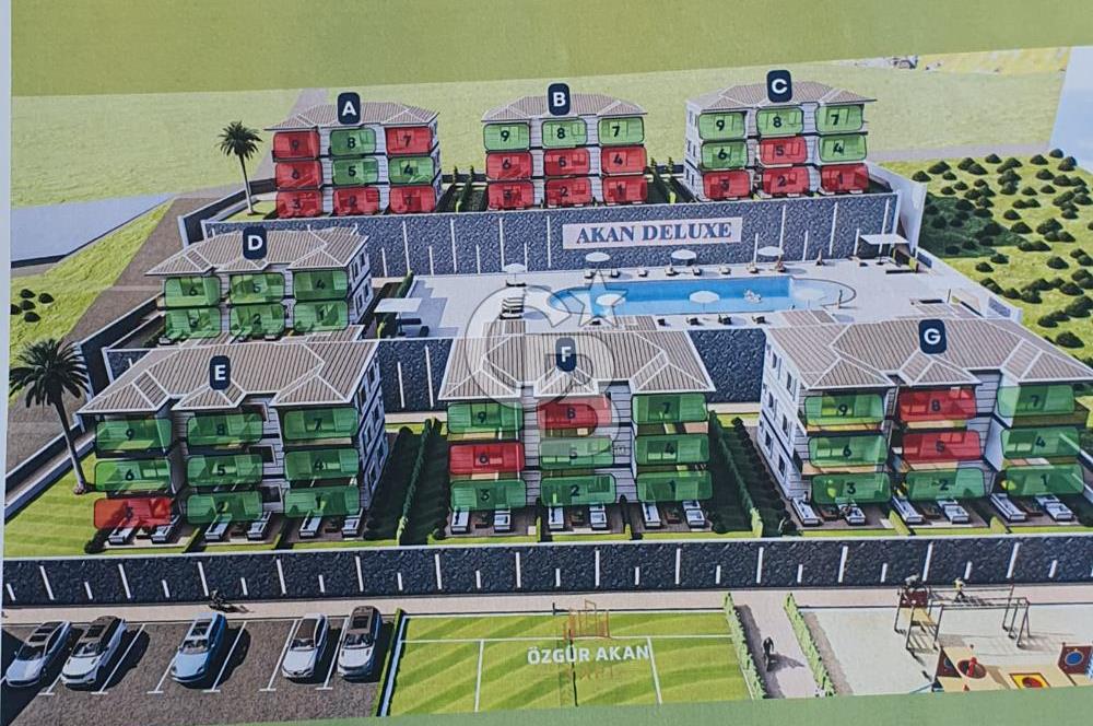 Akbük Panaromik Deniz Manzaralı Site İçinde 1+1