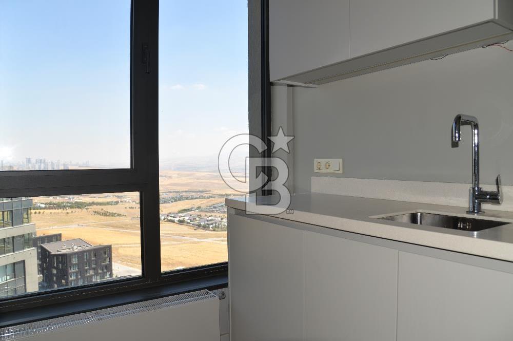 İncek Loft Sitesinde Ara Katta Kapalı Mutfak Kiralık 1+1 Daire