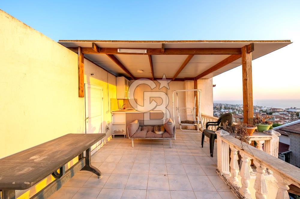 AKARCA YENİSU EVLERİ PANORAMİK DENİZ MANZARALI SATILIK 3+1 VİLLA