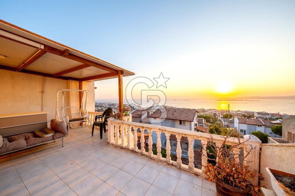 AKARCA YENİSU EVLERİ PANORAMİK DENİZ MANZARALI SATILIK 3+1 VİLLA