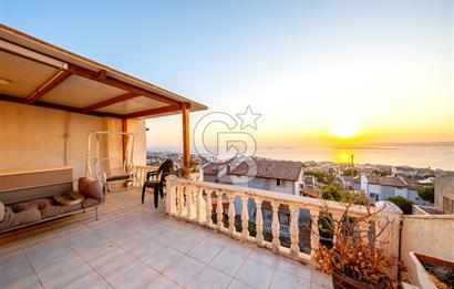 AKARCA YENİSU EVLERİ PANORAMİK DENİZ MANZARALI SATILIK 3+1 VİLLA