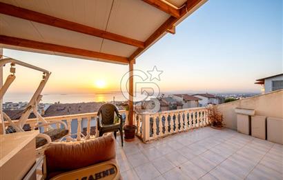 AKARCA YENİSU EVLERİ PANORAMİK DENİZ MANZARALI SATILIK 3+1 VİLLA