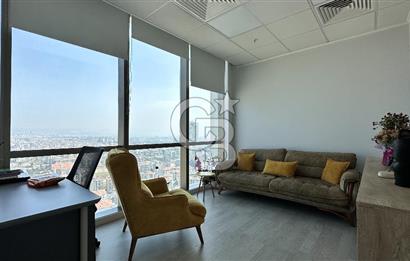 Folkart Towers'da Kiralık Eşyasız 179m2 Şehir Manzaralı Ofis