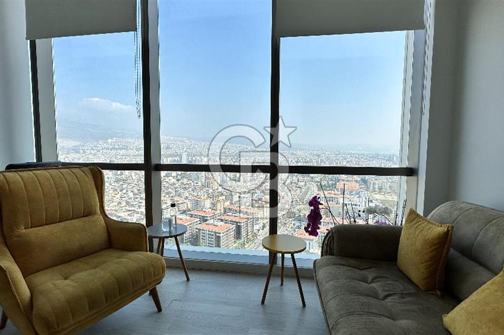 Folkart Towers'da Kiralık Eşyasız 179m2 Şehir Manzaralı Ofis
